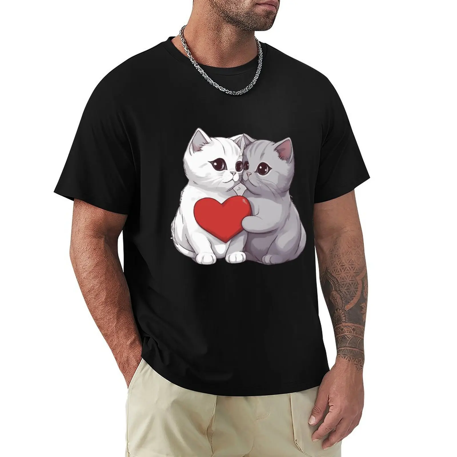 

British Shorthair Kittens T-Shirt Lightweight Casual Summer T-Shirt