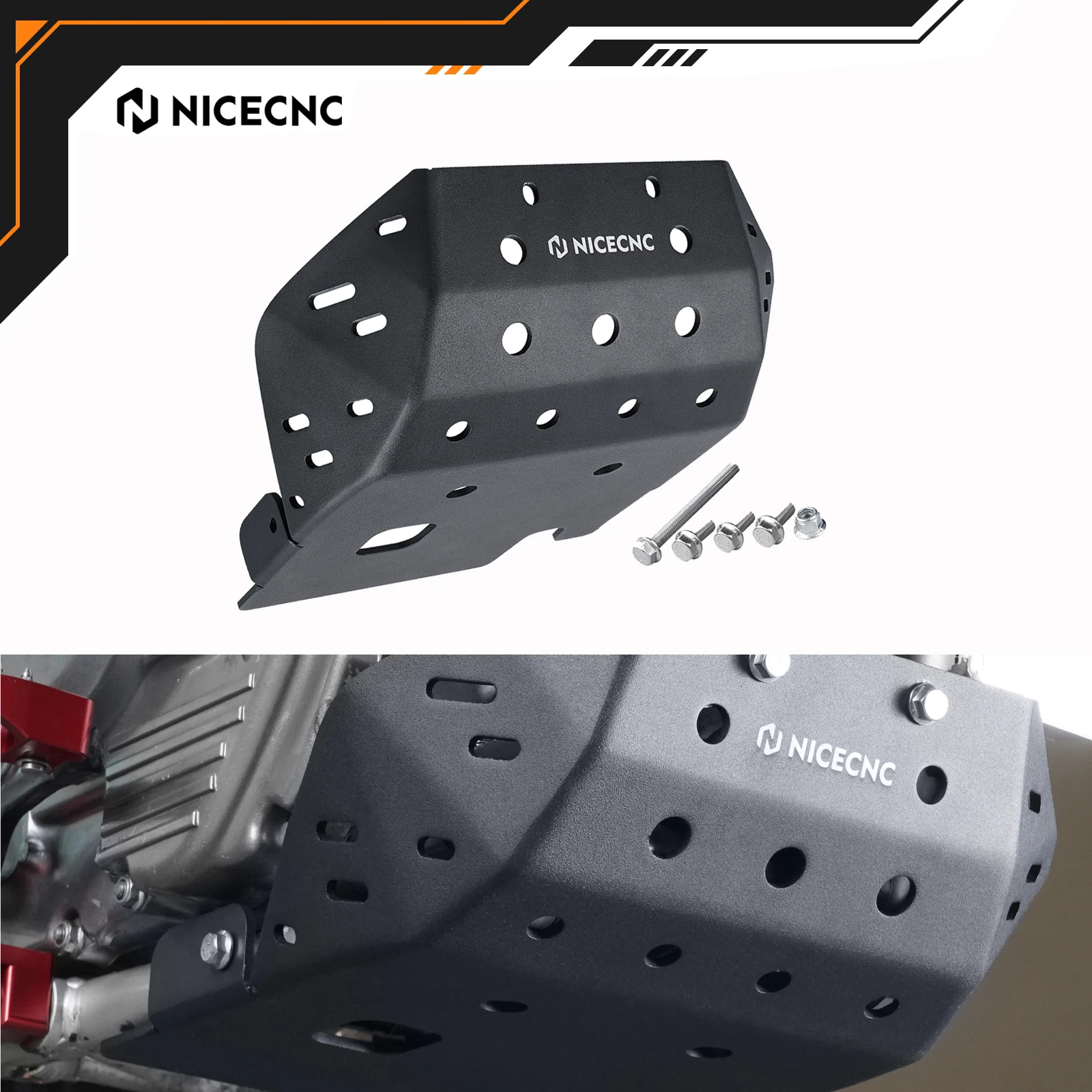 

NICECNC For HONDA XR650L XR 650L 650 L 1993-2025 2024 2023 Skid Plate Engine Bottom Guard Aluminum Alloy Motorcycle Accessories