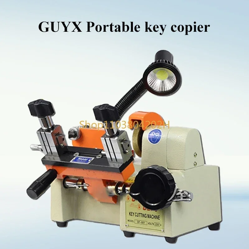 Horizontal Electronic Key Cutting Machine DF-001 Desktop Electronic Key Machine Portable  Copying Machine with  Tool 220V