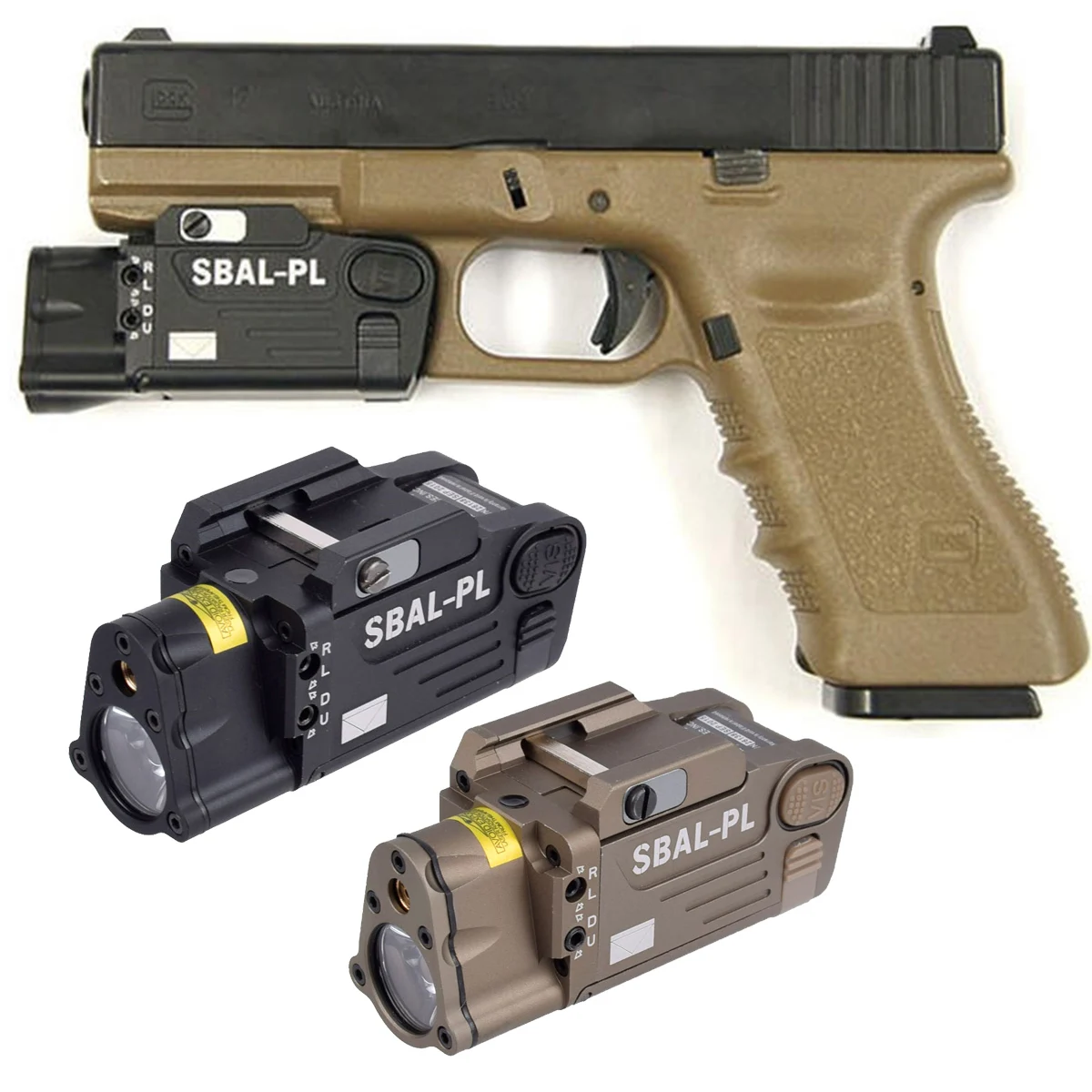 

Tactical SBAL PL White Light Strobe Flashlight Constant Red Dot Hunting Laser Hanging Scout LED Airsoft Hunting Weapon