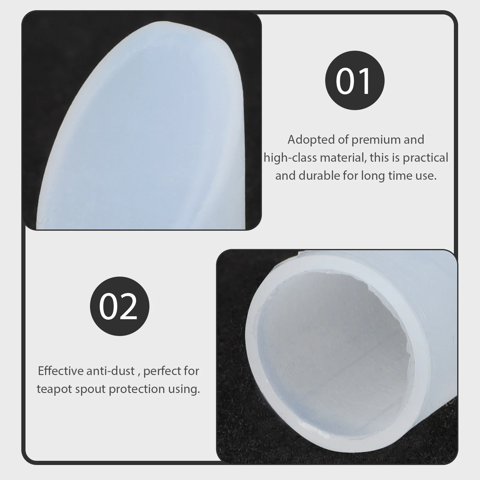 

4Pcs Silicone Teapot Spout Covers Protective Silicone Sleeves for Kettle Teapot Accessories Heat Insulation Anti-Slip