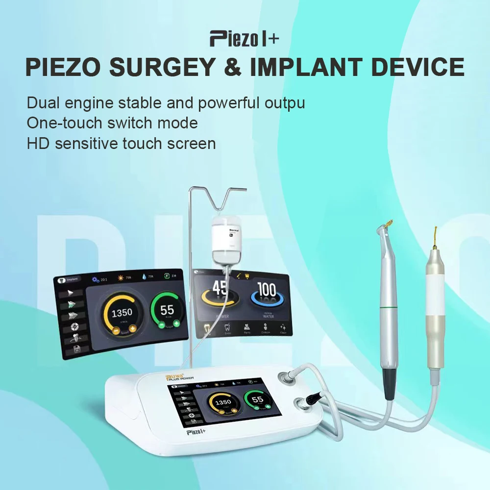 Dental Piezo Surgery & Implant Motor 2 in1 Sensitive Touch Surgical Drilling Piezosurgery Bone Cutter Implant Device