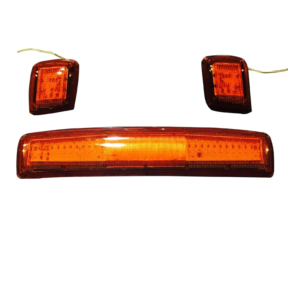 12V Red Amber Warning Truck Light Vehicles LED Strobe  For Ambulance Firetruck