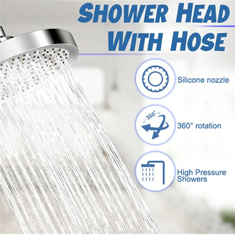 

Filtered Shower Head 20 Stage Shower Filter Silver ABS Shower Filter For Hard Water Detachable Water Softener +Mode Showerhead