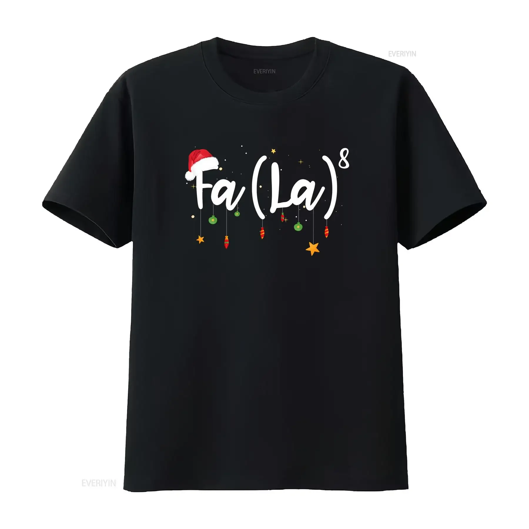 

FA (LA)8 Funny Christmas Shirt Santa Fa La Math Gift - Unisex Form T-Shirt vintage vintage Washed Stretched Breathable