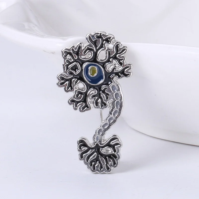 Fashion Glossy Human Brain Brooches for Women Unisex Enamel Organ Pins Banquet Party Backpack Luxury Gifts Jewelry