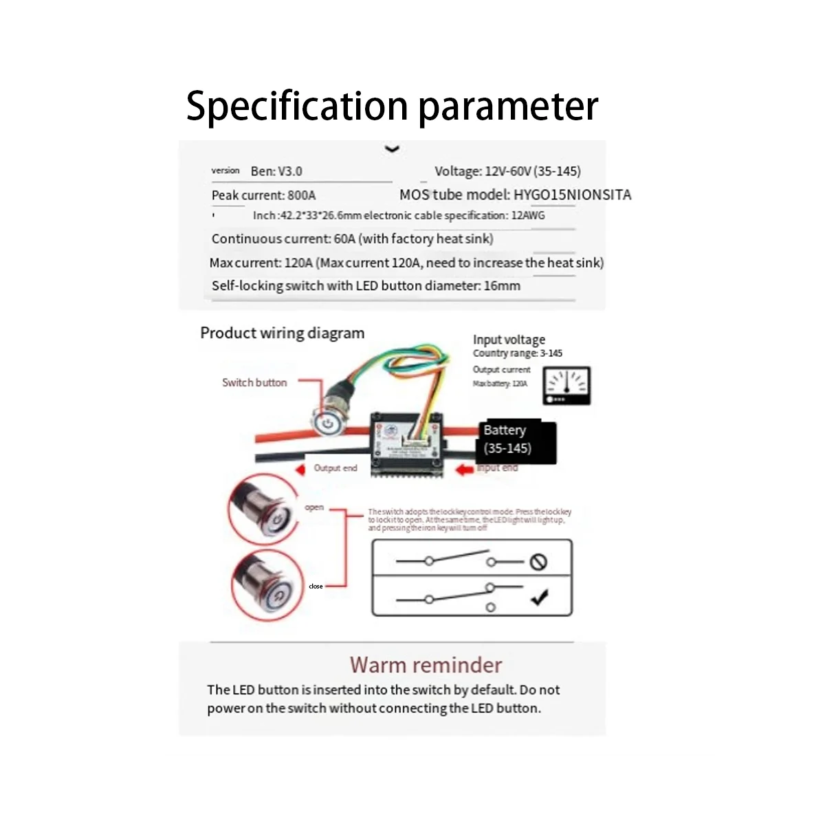 

FLIPSKY Anti Spark Switch Pro V3.0 Contact Protector for EBike /Scooter/ Robots/ Electric Skateboard Longboard