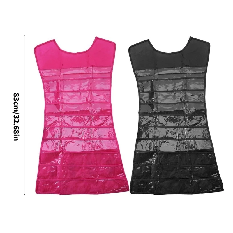 Jewelry Storage Bag Foldable Clear Double Sided Necklace Earring Rings