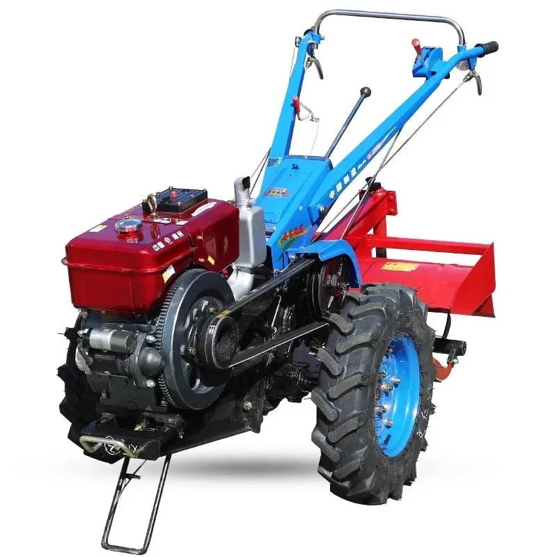 factory supply agricultural diesel engine 2 wheel walking tractor