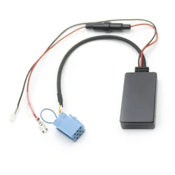 Biurlink Fuse Insert Wireless AUX Bluetooth Audio Cable Adapter MINI ISO 8Pin for Smart Fortwo 450 Radio MP3 Auxiliary in lead
