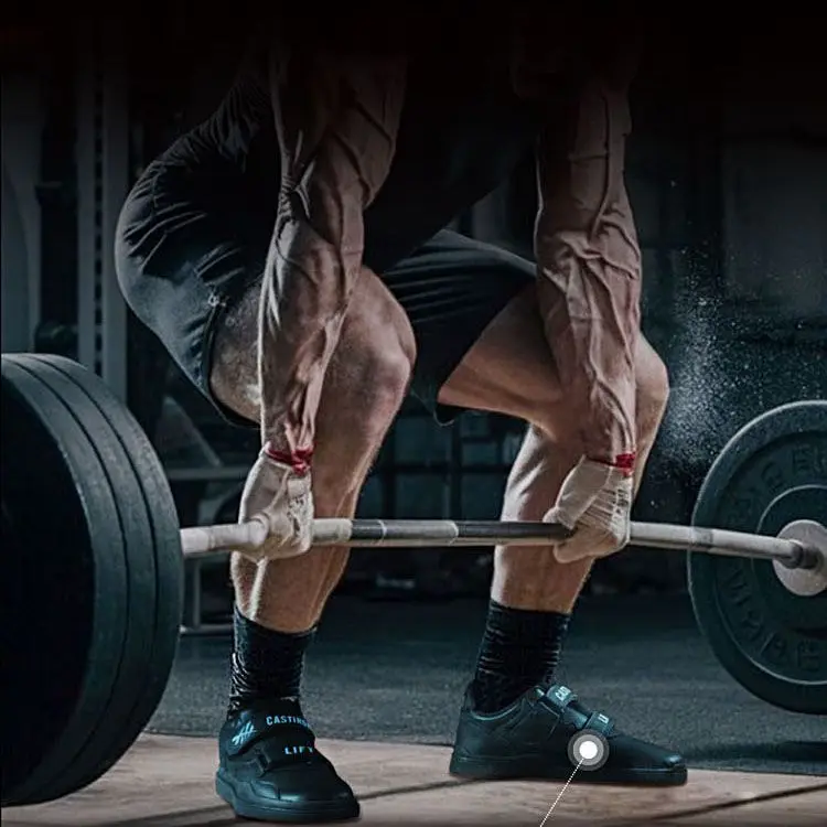 

2025 New weight training shoes men's brand indoor fitness shoes sports shoes black and white squat hard pull shoes