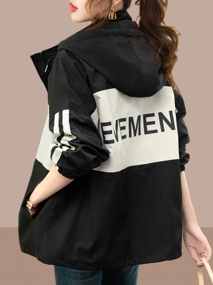 

Повседневная свободная женская куртка-жакет на осень-зиму, новая модель, спортивная рабочая одежда, теплая, удобная, на молнии, с капюшоном