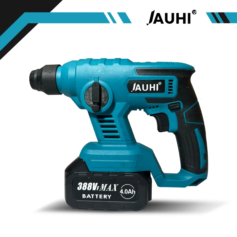 

JAUHI 1000W Cordless 3600rpm Electric Rotary Hammer Rechargeable 8600ipm Electric Hammer Drill For Makita 18V Battery