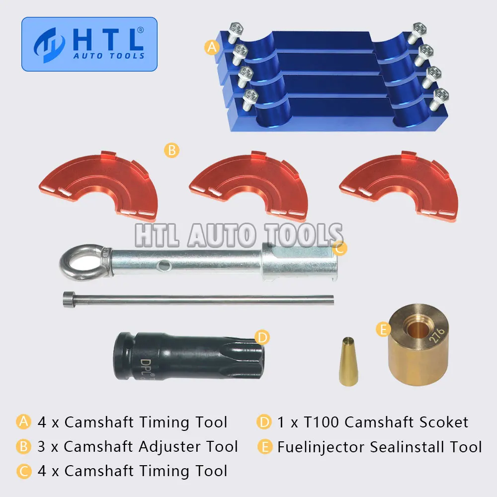 Engine Alignment Locking Timing Tool Kit for Mercedes Benz M276/ M278 with 3PC Camshaft Adjuster Tool Kit