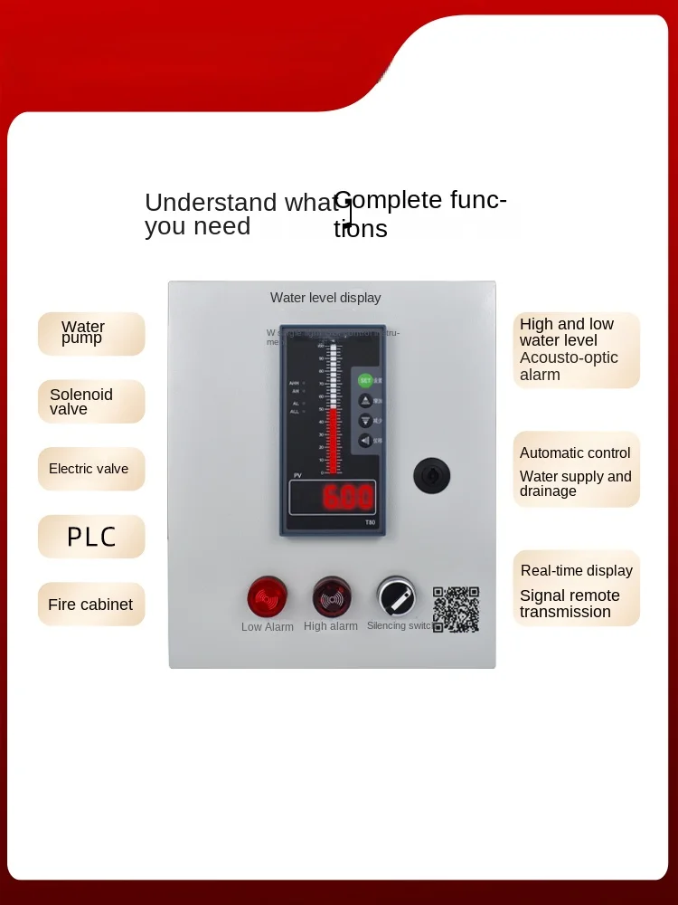 Liquid level display controller, fire water tank, pool alarm, remote single and double channel wireless level gauge sensor