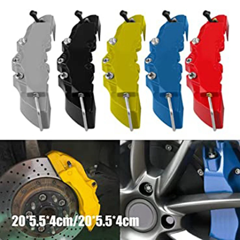 1 Pair ABS Plastic Car Brake Caliper Cover Brake Caliper Car Wheel Brake Durable 3D Brake Calliper Only One Size