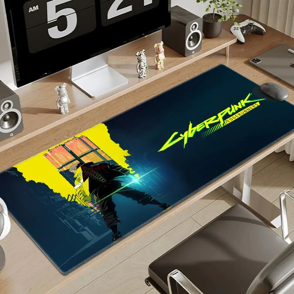 

HD Printing New Wallpaper C_cyberpunk E_edgerunners Mouse Pad Non-slip Mousepad Computer Gamer LockEdge Desk Mat PC Keyboard Mat
