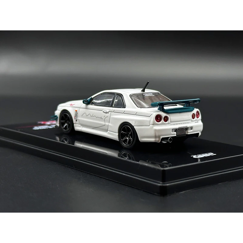 INNO в наличии 1:64 Skyline Gtr R34 V Spec N1 Tuned Mine литая под давлением диорама модель автомобиля коллекция миниатюрные игрушки