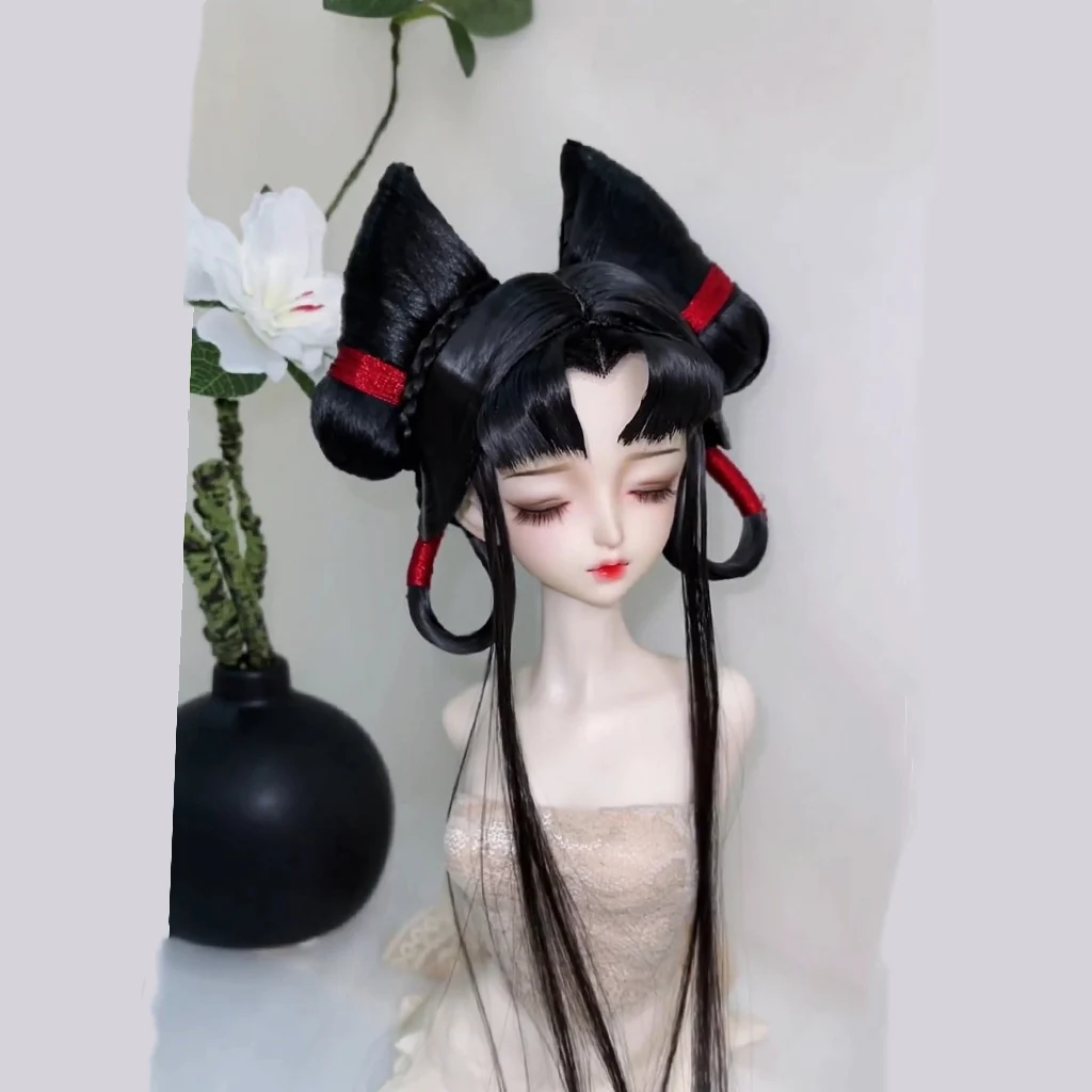 1/4 1/3 Oude Kostuum Bjd Pruik Hanfu Antiek Lang Haar Retro Pruiken Voor Bjd/Sd Msd Sd13 Groot Meisje Ssdf Pop Accessoires C2269