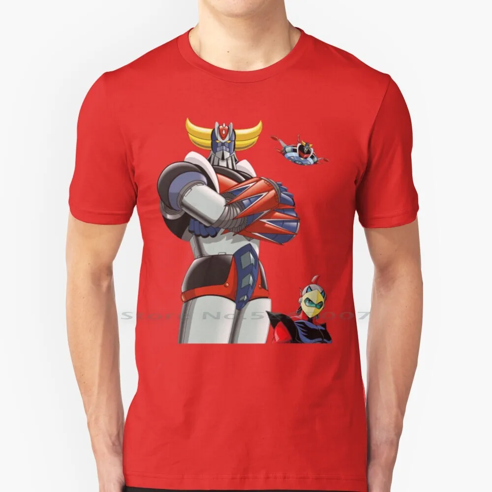 Goldorak-Ufo Robot T Shirt 100% Cotton Ommik Cool Geek Goldrake Goldorak Ufo Robot Actarus Grendizer Grendikaiser Cartoon Japan