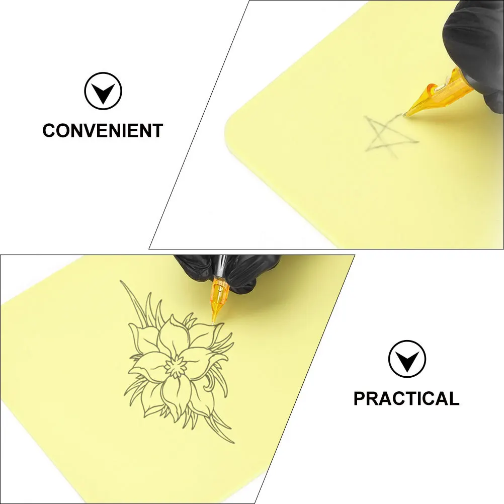 

Tattoo Practice Skin Silicone Blank A4 Soft Durable for Microblading Training and Tattoo Supplies Microblading Practice Skin