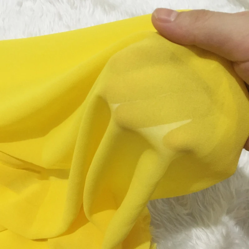 5/Meters 75D Solid Pearl Chiffon Fabric for Dressmaking Soft Polyester Organza Fabric Draping Lining DIY Sewing Materials