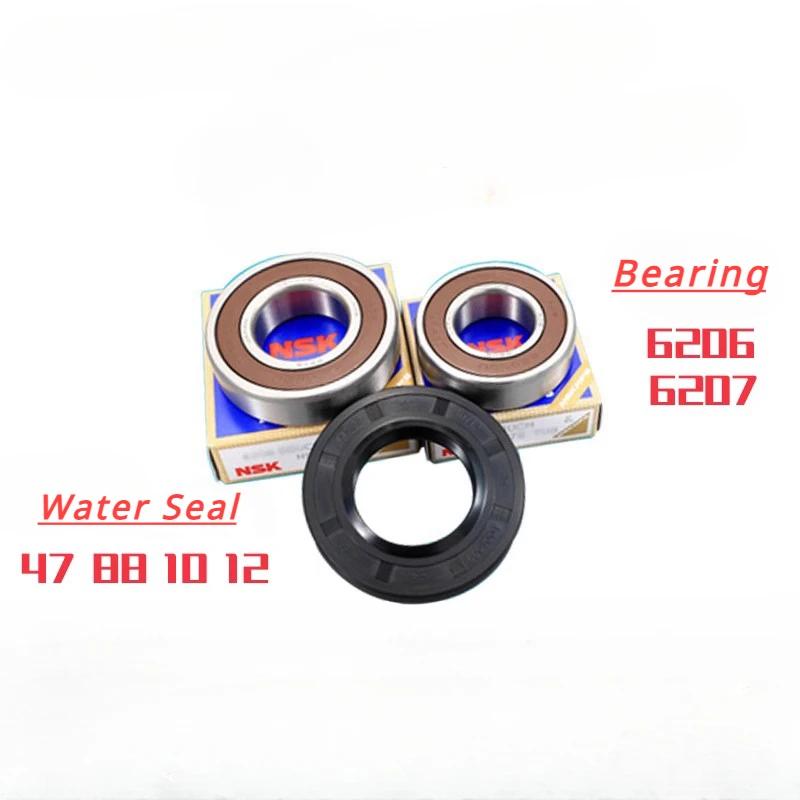 For Little Swan Drum Washing Machine Bearing Water Seal Parts 6206 6207/ 47 88 10 12