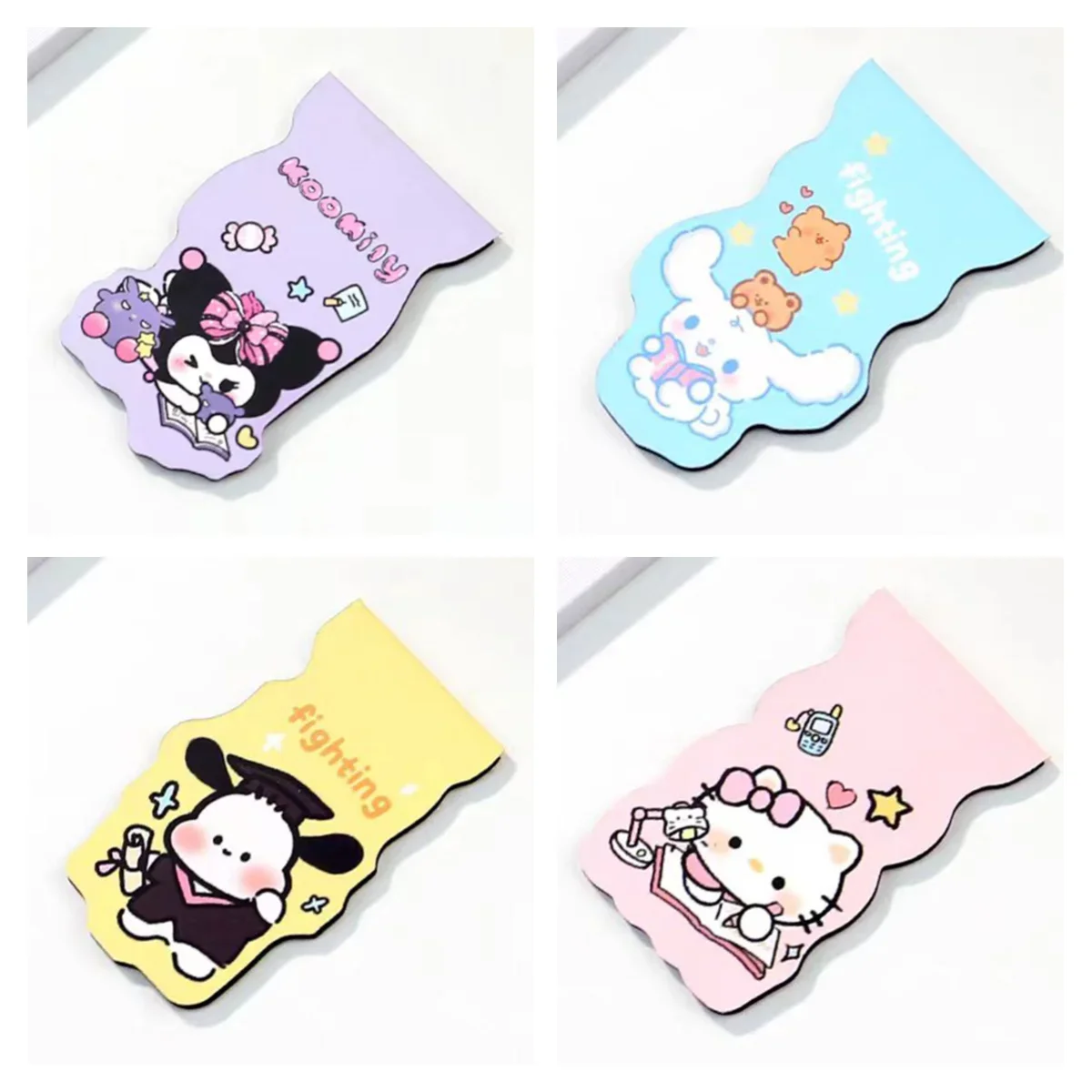 2Pcs Sanrio New Magnet Bookmark Pochacco Kuromi Cinnamoroll Reading Book mark Stationery material School Office Supply kids gift