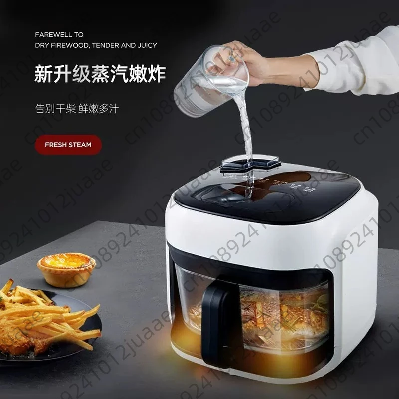 8L Air Oven Household Deep Frying Machine Large Capacity Visual Air Fryer Smart