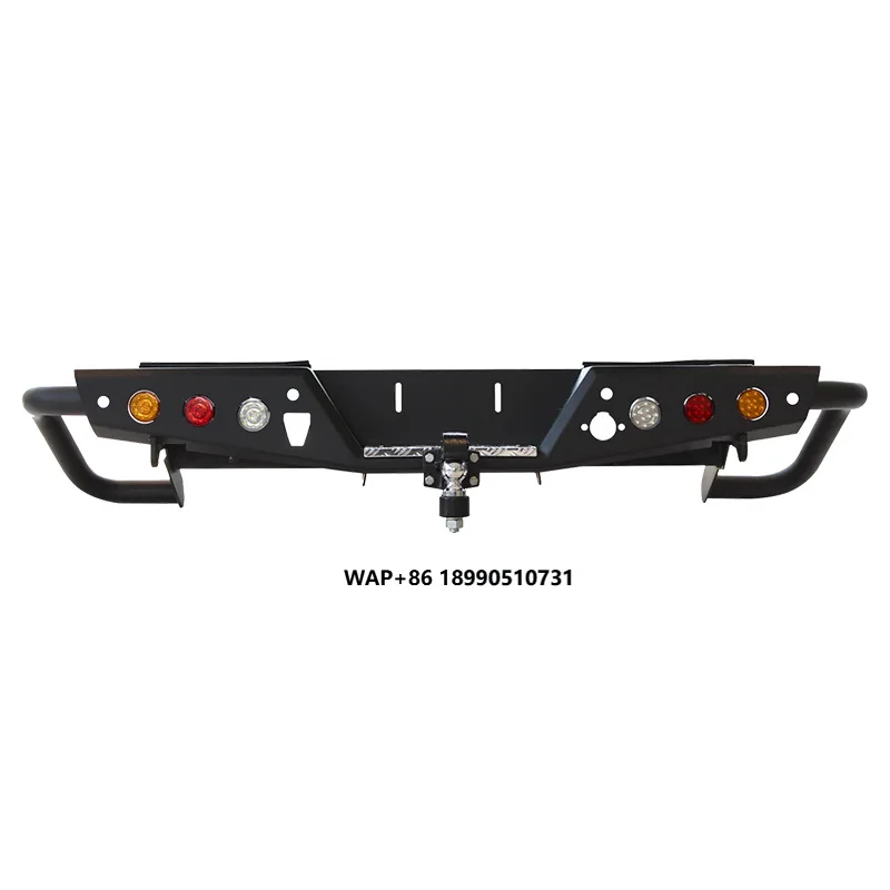 

Heavy Steel Rear Bumper for Hilux Vigo 4x4 Pickup Accessories Free Custom Logo Compatible Ranger Tacoma Navara Triton Models