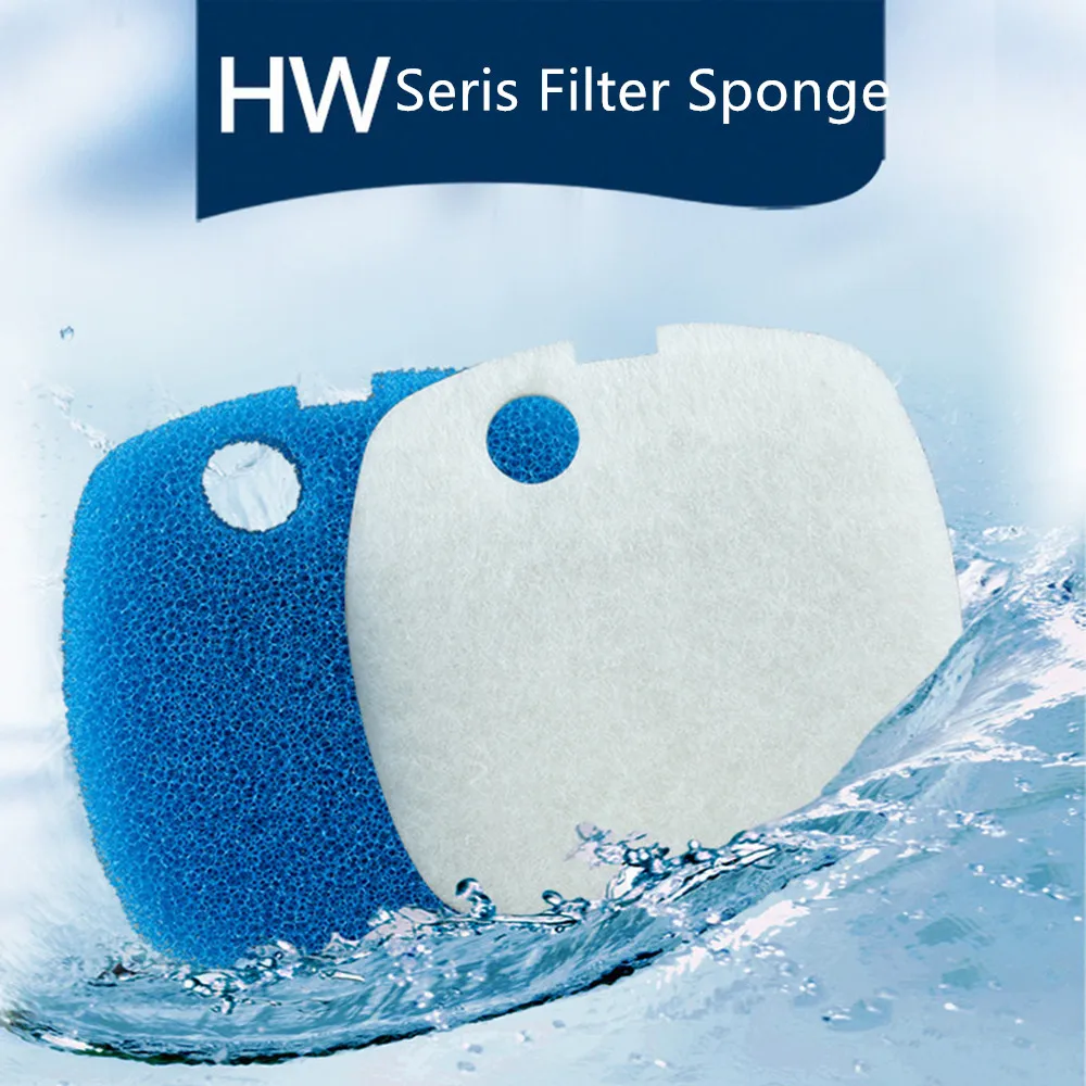 4Pcs/pack Reusable Aquarium Filter Media Pads Sponge Replacement for SUNSUN GRECH HW-302 303AB HW-304 HW404B