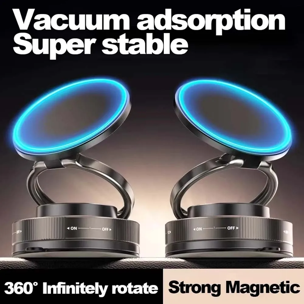 

New Car Suction Cup Magnetic Phone Holder Stand Adjustable Foldable Storage Vacuum Suction Phone Holder Universal for Phone Car