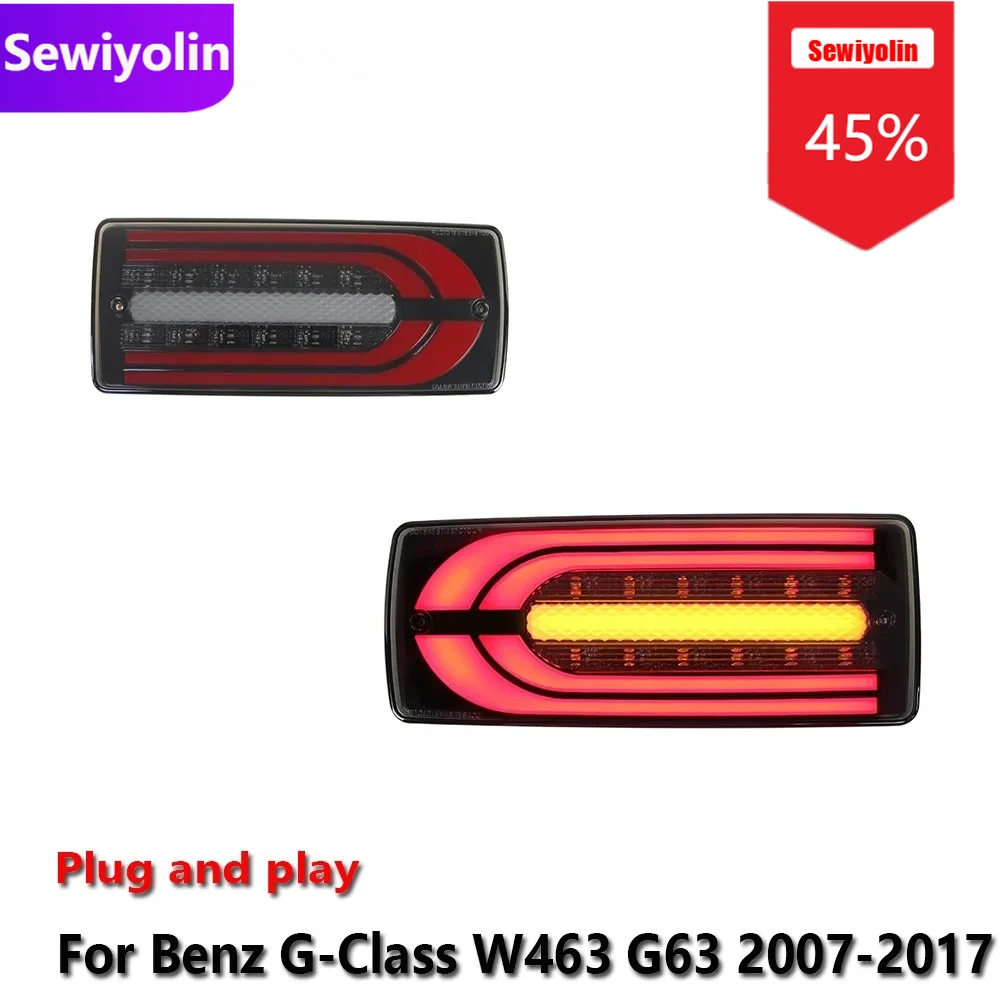 

Car DRL LED Tail Light Assemblies For Benz G-Class W463 G63 2007-2017 Auto Fog DRL Brake Turn Signal Lamp Plug And Play