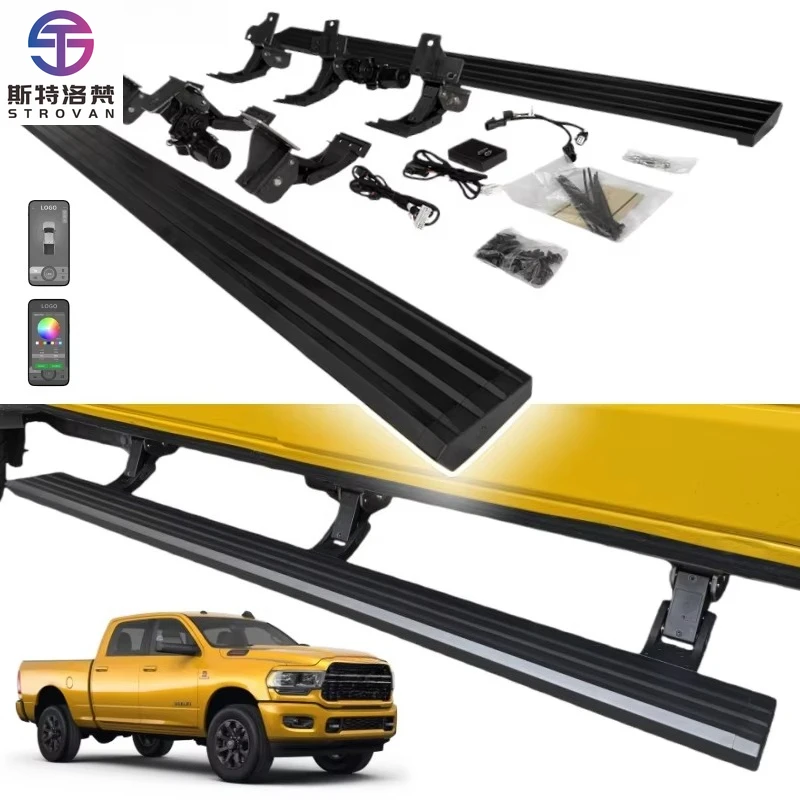 

STLF CLRAK 2023 2024 2025 RAM 1500 2500 Warlock 4x4 Crew Cab Truck Automatic Power Running Boards Electric Side Steps