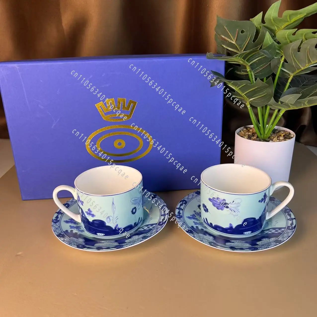 1735 Oriental Series Bone China Size Plate Dopamine Color Scheme Steak Plate Coffee Cup Saucer