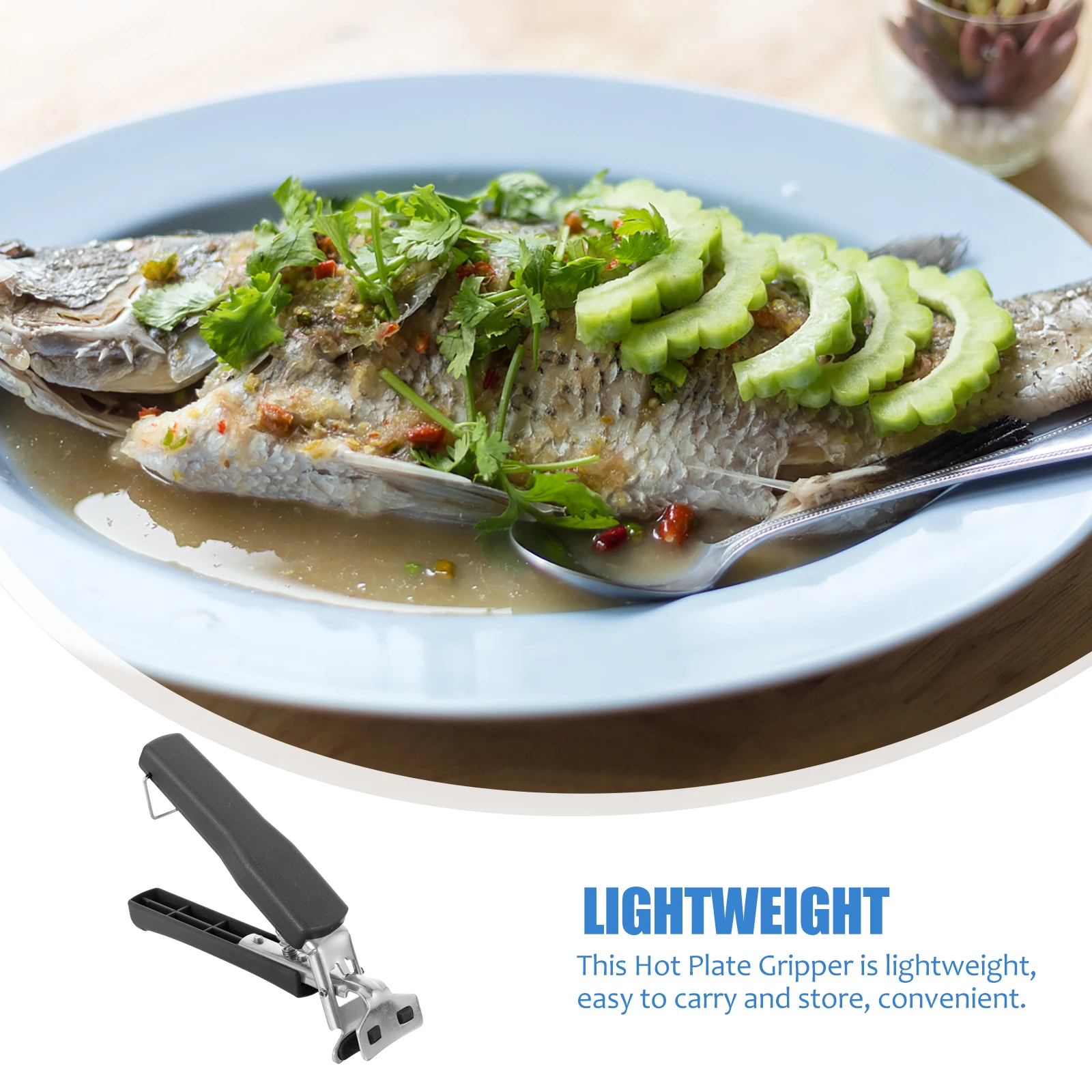 

Anti-Scalding Clip Hot Bowl Gripper Stainless Steel Bowl Clip Kitchen Plate Lifter Portable Dish Holder For Steamer Oven Pizza