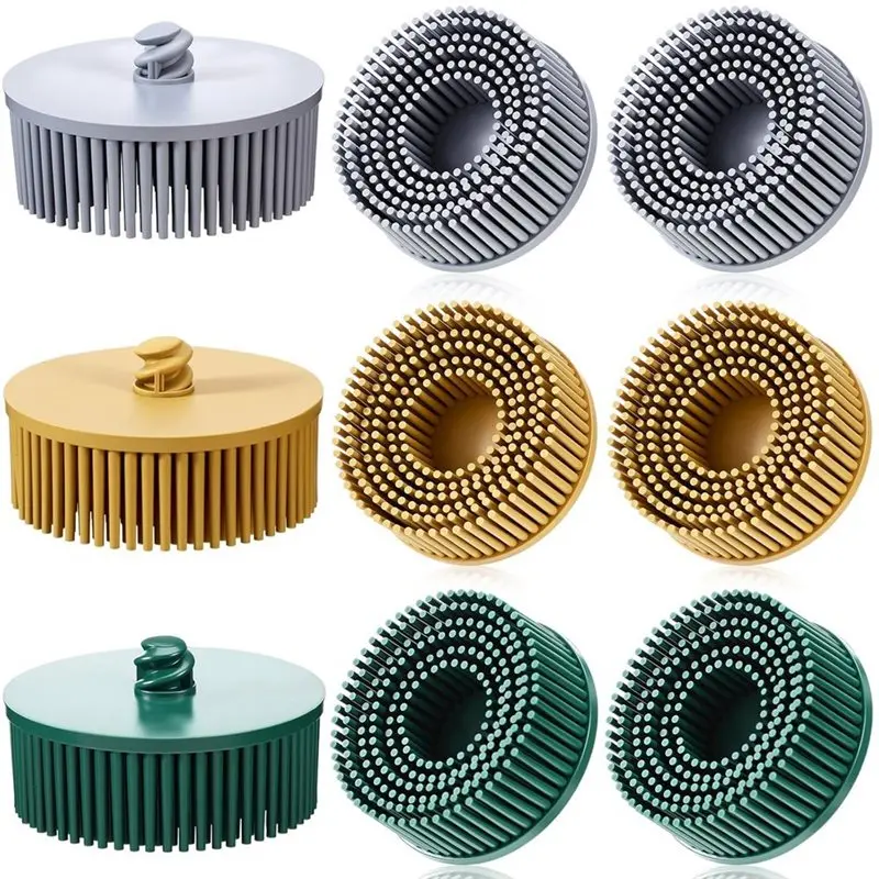 

New Shown-For Drill And Rotary Tools For Grinding And Polishing 6 Packs 2 Inch Bristle Disc Grit 50/80/120 For Metal