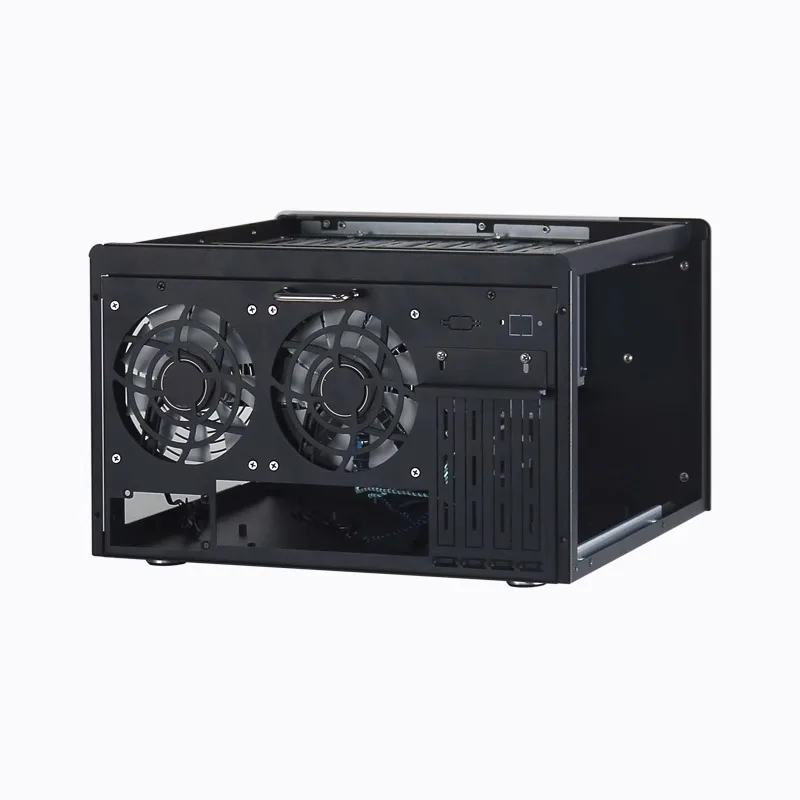 nas8 bay storage server full height PCIE card slot MATX motherboard hot-swappable chassis