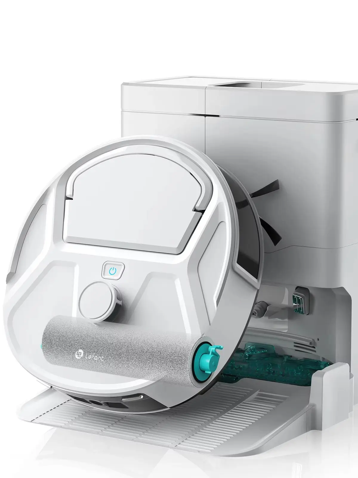 Lefant M265 Roboter-Staubsauger und Wischmopp, 20.000 Pa Saugkraft, 800 ml Staubbehälter, 28 cm Mini-Rollenroboter-Staubsauger mit sofortiger automatischer Reinigung, 5G WLAN/APP/Alexa