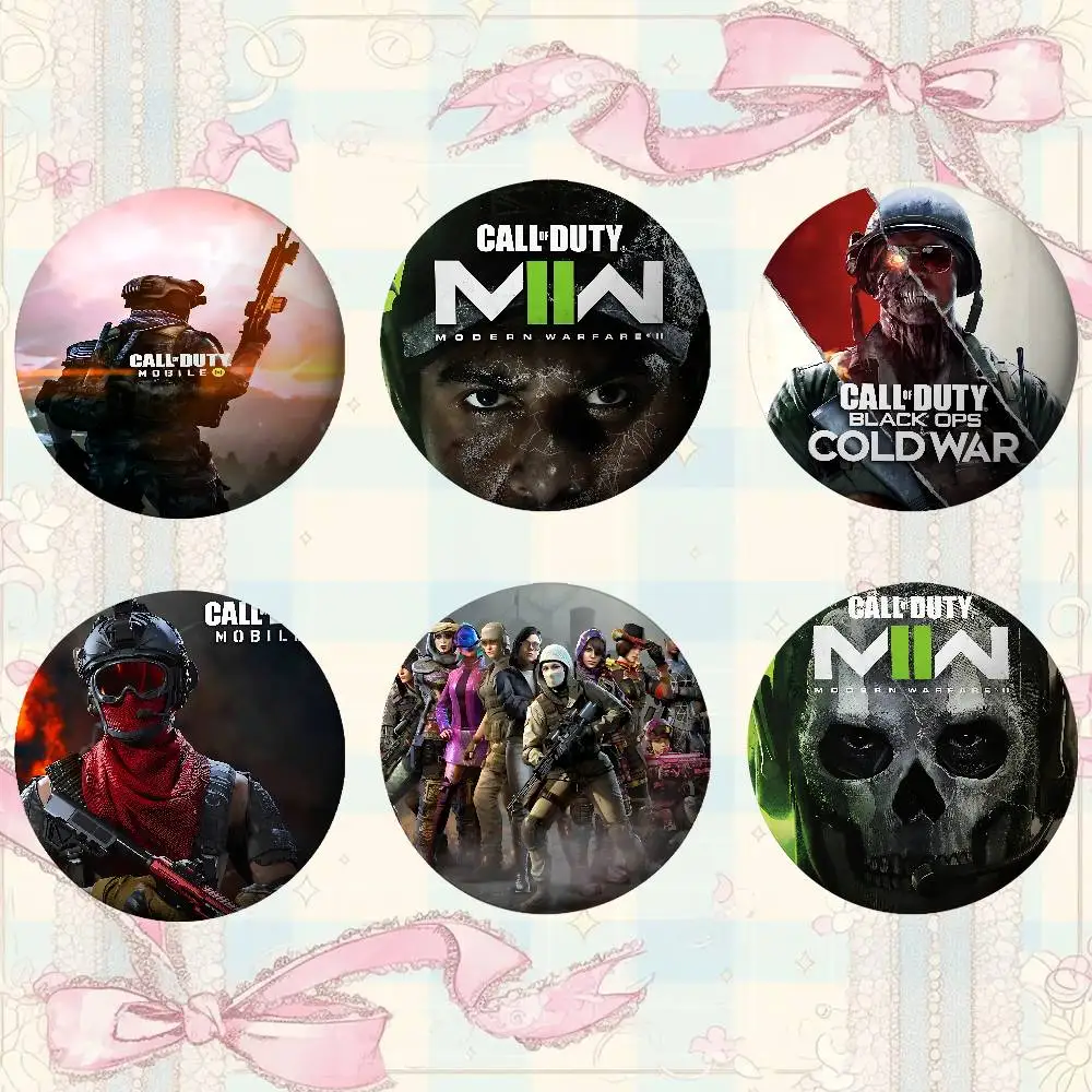 C-Call-Of-D-Duty-M-Modern W-Warfare شارات صفيح لينة زر دبوس بروش شارة معدنية مخصصة مجوهرات اكسسوارات قبعة حقيبة التلبيب