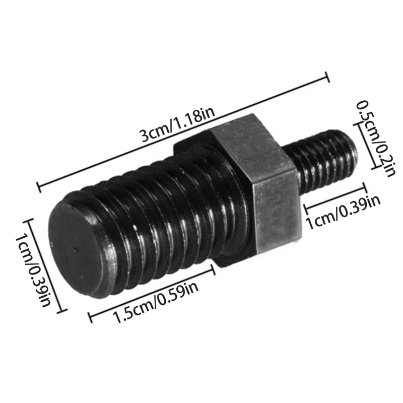 2 Buah Batang Konversi Adaptor Penggiling Sudut 5Mm Hingga 10Mm Alat Penghubung Konektor Bagian Pengganti Baja Performa Tinggi