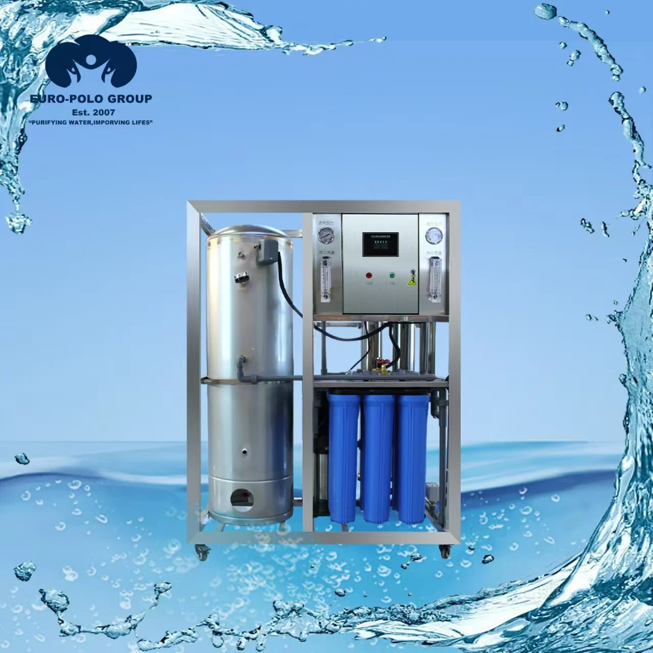 

Automatic RO 500lph Plants De Osmosis Inversa Water Treatment Plant Filtration System for Cosmetics Shampoo Use Water