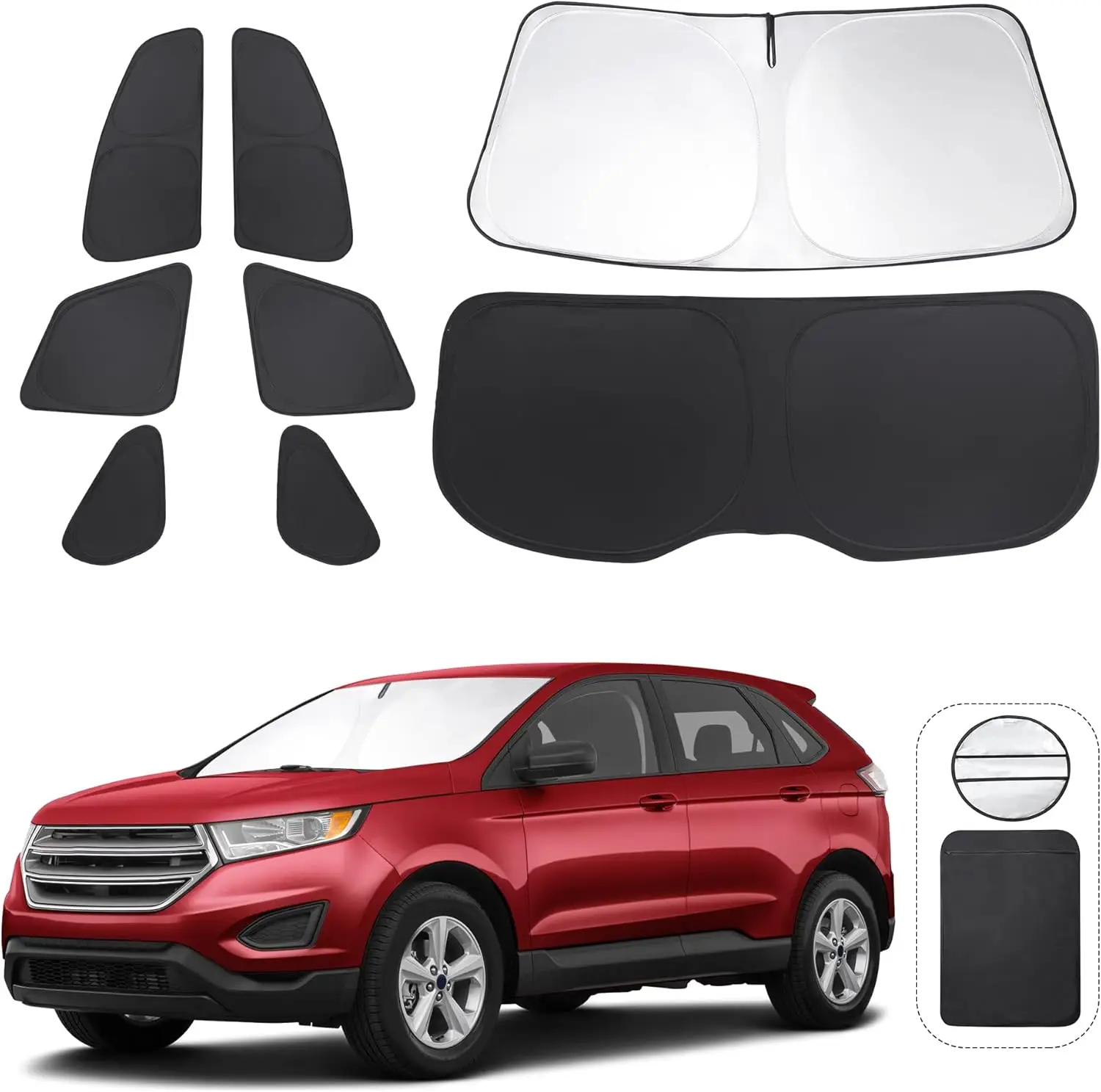 Козырьки для Ford Edge 2015-2024 Аксессуары Автомобильные боковые полные окна Заднее треугольное лобовое стекло Солнцезащитный козырек Солнцезащитные лучи и Priva Козырьки для Ford Edge 2015-2024 Аксессуары Автомобильные боковые полные окна Заднее треугольное лобовое стекло Солнцезащитный козырек Солнцезащитные лучи и Priva