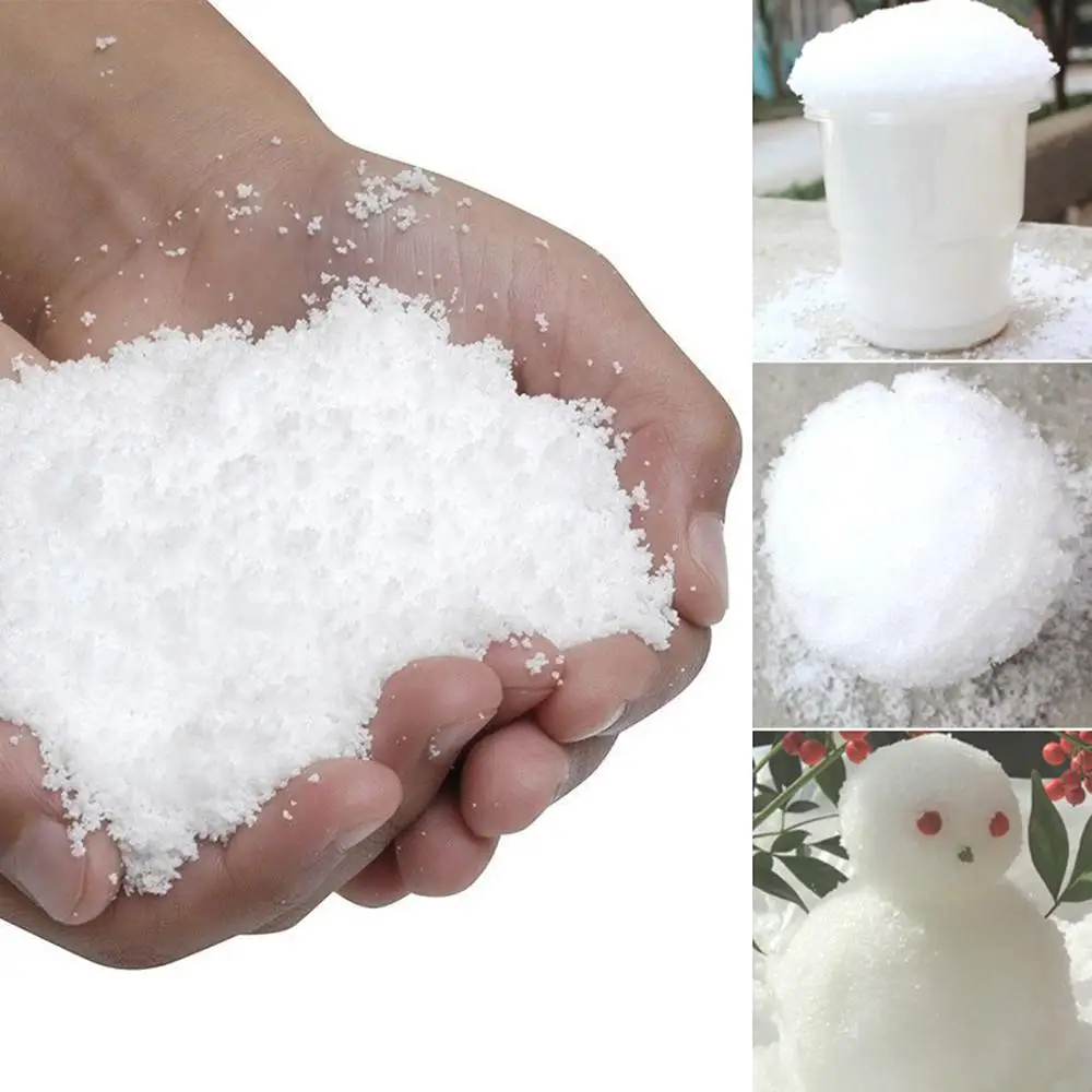 10/20g Artificial Snow Powder Party Snow Queen Christmas Party Decoration Fluffy Fake Snowflakes DIY Winter Decoration