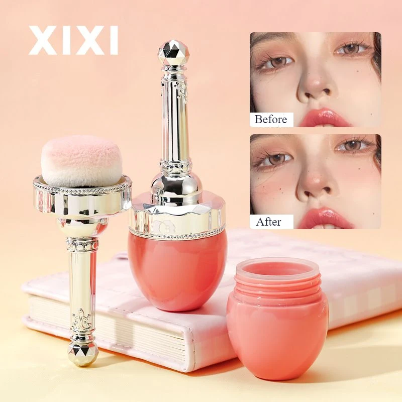 Xixi Powder Blusher Powder Is Delicate Natural Light Low Saturation Not Easy To Smudge Matte Long-lasting Beauty Face Makeup