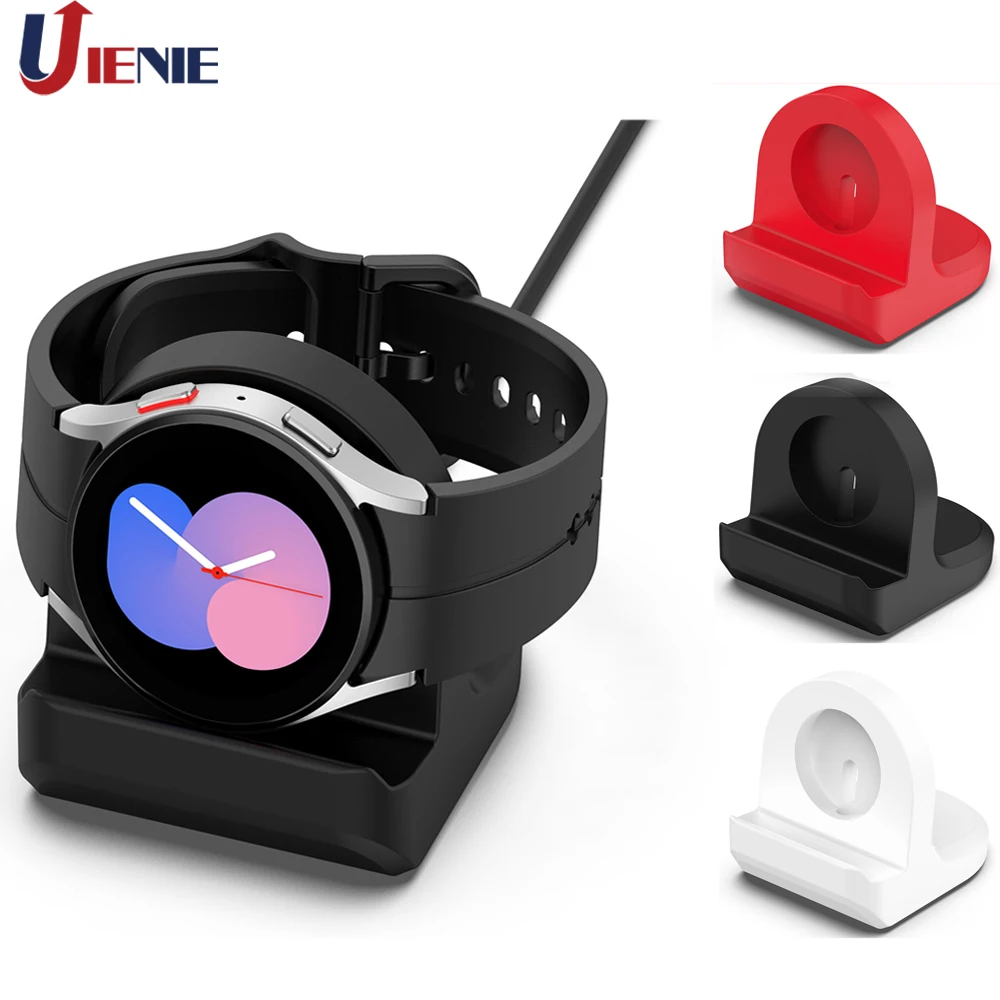 Silicone Charge Stand Holder for Samsung Galaxy Watch 5 6/ Watch5 Pro/6 Classic Smart Watch Charger Cradle Dock Accessories