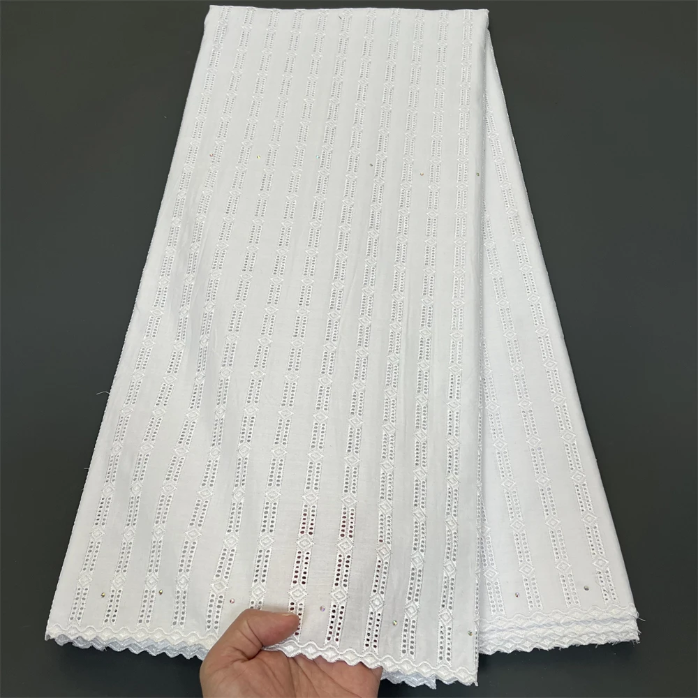 African Cotton Lace Fabric 2024 High Quality Swiss Voile Lace Fabric In Switzerland Nigerian Voile Lace For Sewi hz1328