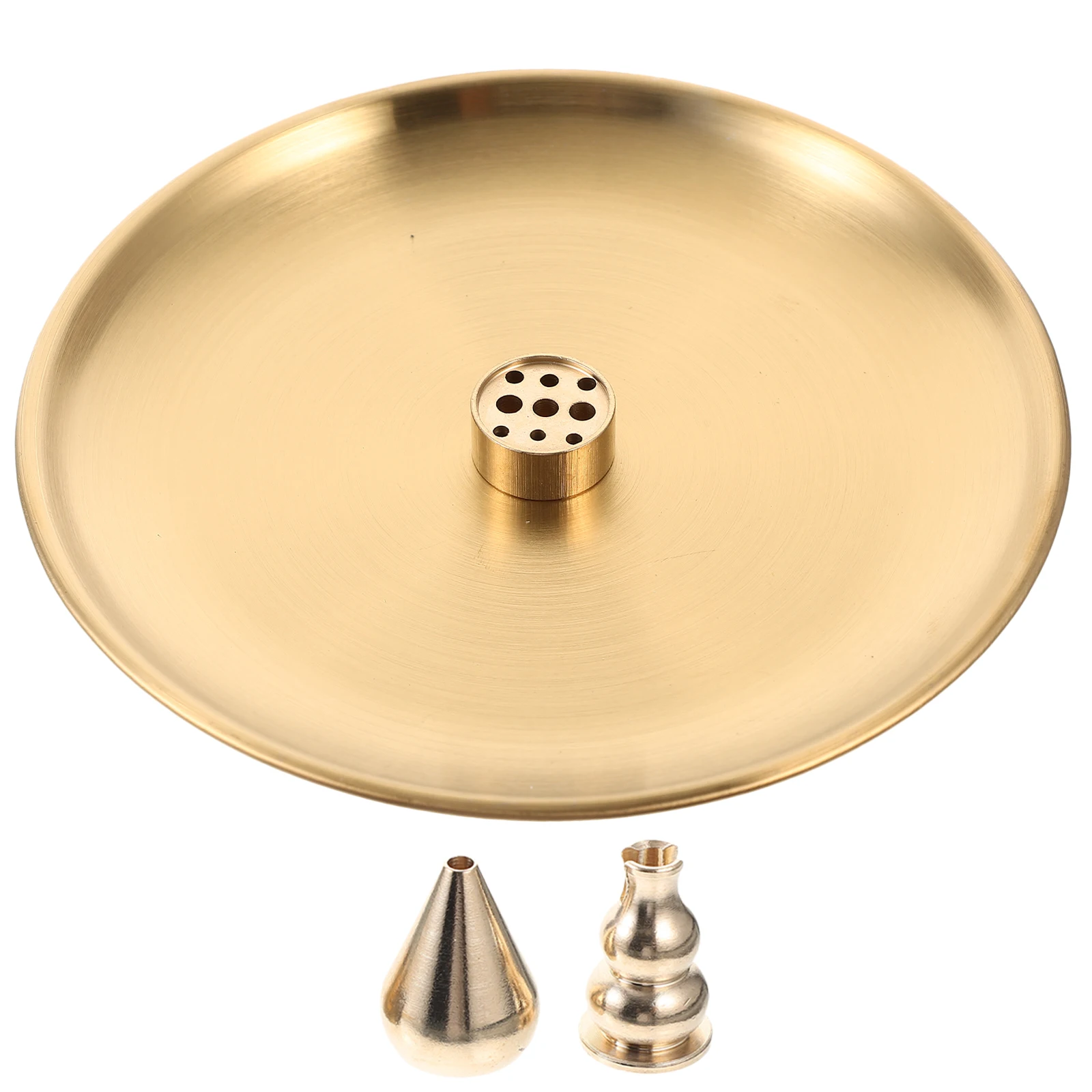 

Mini 9 Hole Incense Burner Copper Water Drop Tray Portable Lightweight Home Decor Zen Room Tea Room Office Use Incense Stick