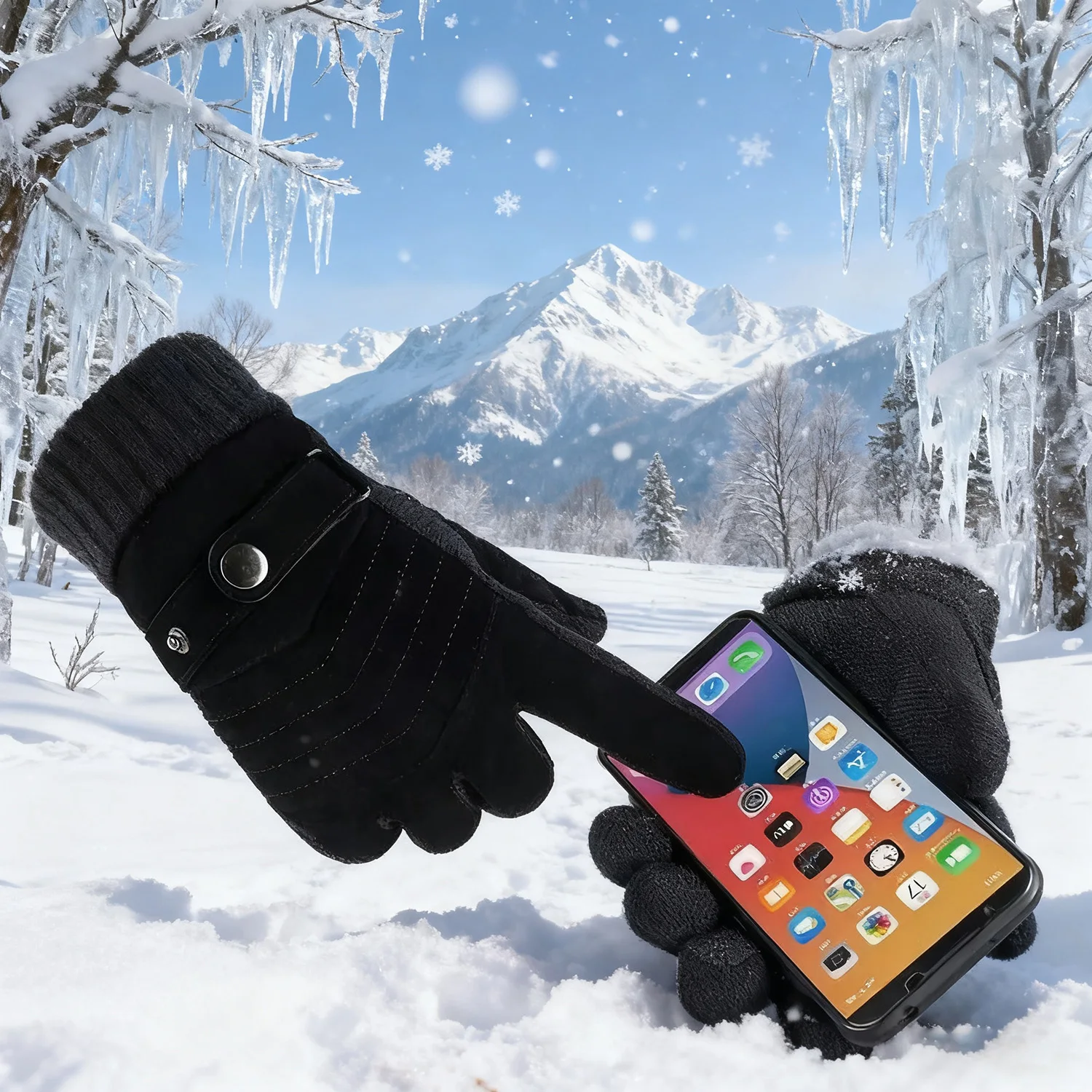 

Winter Warm Skiing Waterproof Gloves Windproof Sports Cycling Touchscreen Driving Motorcycle Non-slip Gloves