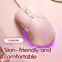 INPHIC B8 Wired Mouse Game Macro E-sports Girls Usb Silent Office Desktop Computer Wired Girls Mouse High Value Comfortable Feel